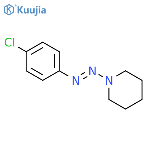 1-[(E)-(4-chlorophenyl)diazenyl]piperidine structure