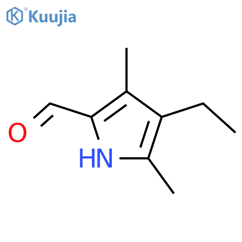 4-ethyl-3,5-dimethyl-1H-pyrrole-2-carbaldehyde structure