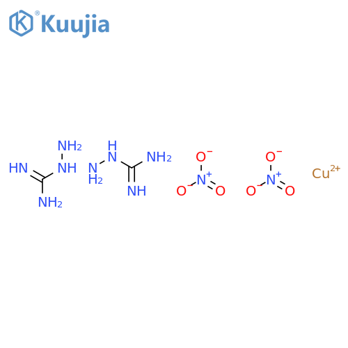 Copper(2+), bis(hydrazinecarboximidamide)-, dinitrate structure