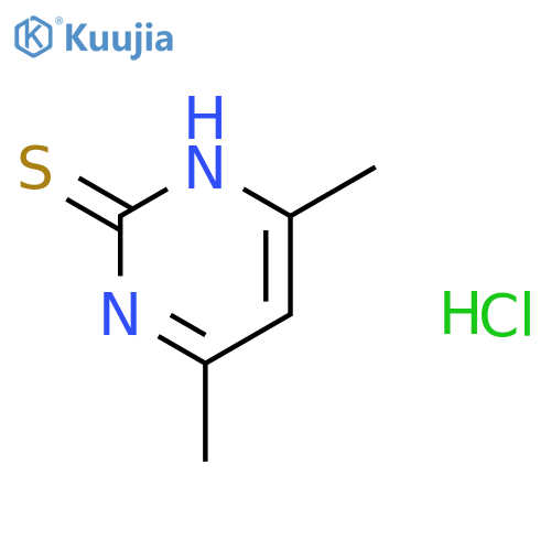 4,6-dimethylpyrimidine-2-thiol hydrochloride structure