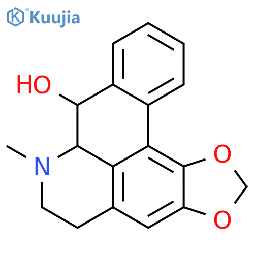 (7aS,8S)-7-methyl-6,7,7a,8-tetrahydro-5H-[1,3]benzodioxolo[6,5,4-de]benzo[g]quinolin-8-ol structure