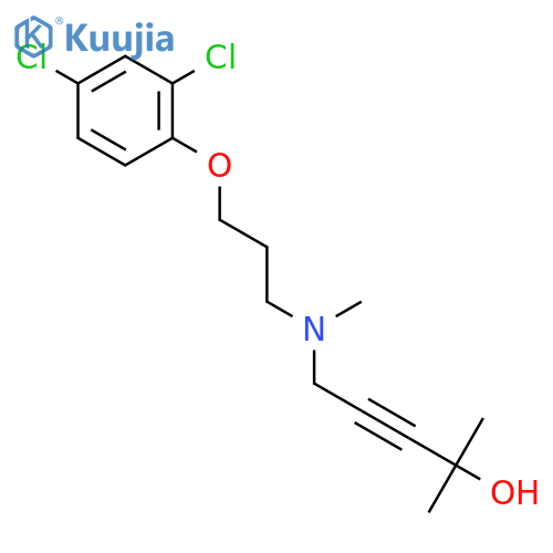 3-Pentyn-2-ol, 5-[[3-(2,4-dichlorophenoxy)propyl]methylamino]-2-methyl- structure