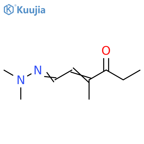 2-Hexenal, 3-methyl-4-oxo-, 1-(dimethylhydrazone) structure