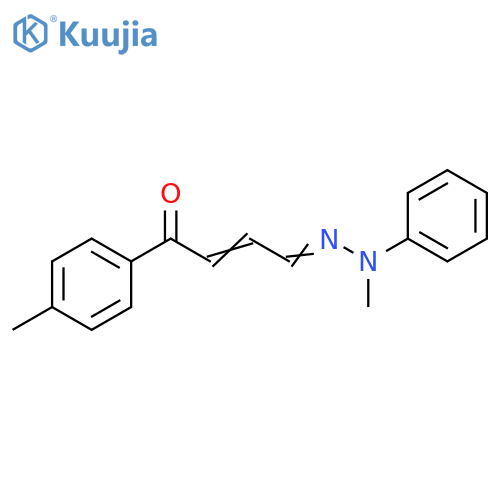2-Butenal, 4-(4-methylphenyl)-4-oxo-, 1-(methylphenylhydrazone) structure