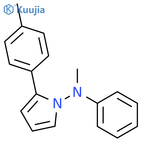 1H-Pyrrol-1-amine, N-methyl-2-(4-methylphenyl)-N-phenyl- structure