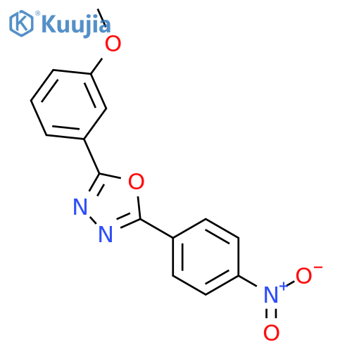 1,3,4-Oxadiazole, 2-(3-methoxyphenyl)-5-(4-nitrophenyl)- structure