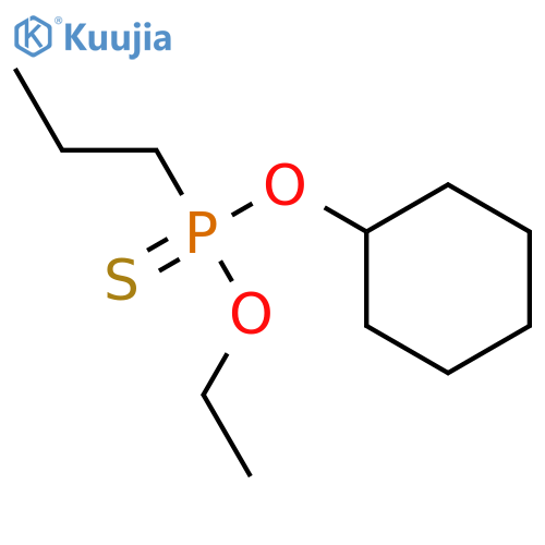 Phosphonothioic acid, propyl-, O-cyclohexyl O-ethyl ester structure