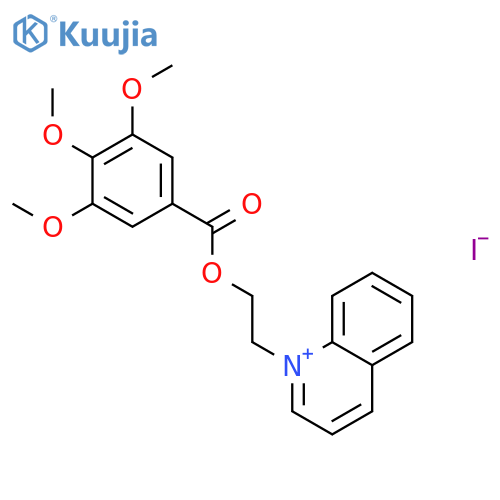 Quinolinium, 1-[2-[(3,4,5-trimethoxybenzoyl)oxy]ethyl]-, iodide structure
