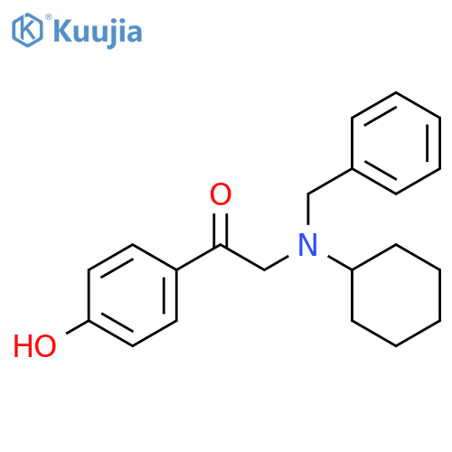 Ethanone, 2-[cyclohexyl(phenylmethyl)amino]-1-(4-hydroxyphenyl)- structure
