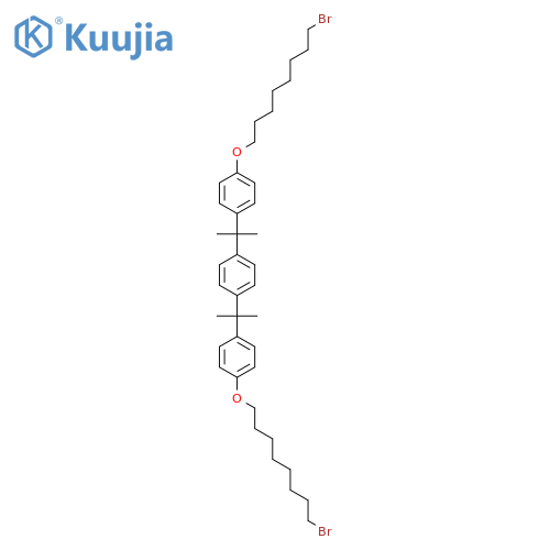 Benzene, 1,4-bis[1-[4-[(8-bromooctyl)oxy]phenyl]-1-methylethyl]- structure