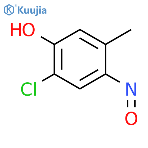 Phenol, 2-chloro-5-methyl-4-nitroso- structure