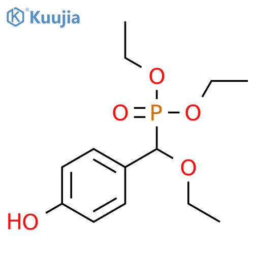 Phosphonic acid, [ethoxy(4-hydroxyphenyl)methyl]-, diethyl ester structure