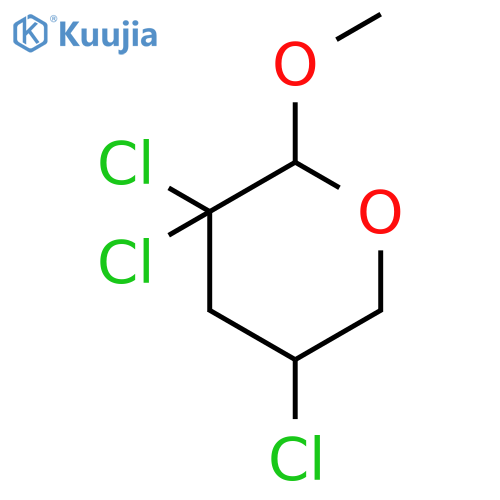2H-PYRAN, 3,3,5-TRICHLOROTETRAHYDRO-2-METHOXY- structure