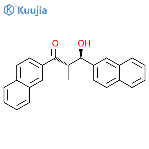 1-Propanone, 3-hydroxy-2-methyl-1,3-di-2-naphthalenyl-, (2S,3R)- structure