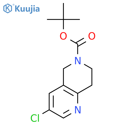 3-Chloro-7,8-dihydro-1,6-naphthyridine-6(5H)-carboxylic Acid 1,1-Dimethylethyl Ester structure