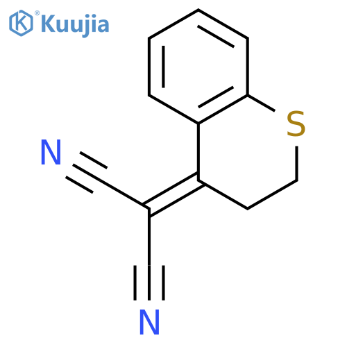 Propanedinitrile, (2,3-dihydro-4H-1-benzothiopyran-4-ylidene)- structure