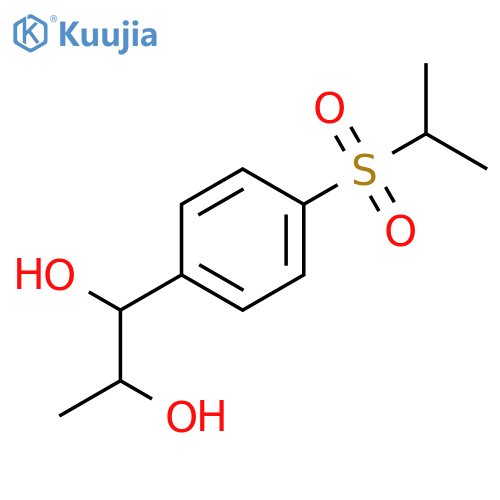 1,2-Propanediol, 1-[4-[(1-methylethyl)sulfonyl]phenyl]- structure