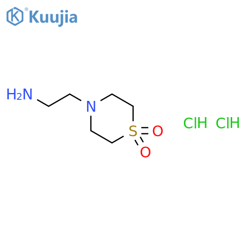 4-(2-aminoethyl)-1λ?-thiomorpholine-1,1-dione dihydrochloride structure