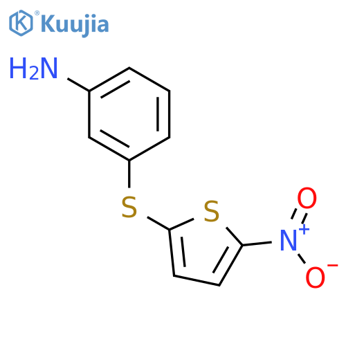 Benzenamine, 3-[(5-nitro-2-thienyl)thio]- structure