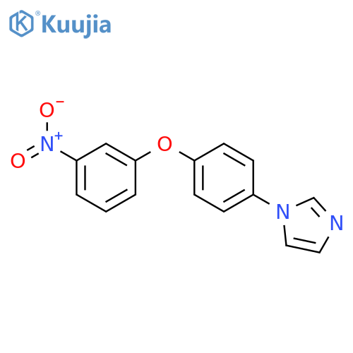 1H-IMIDAZOLE, 1-[4-(3-NITROPHENOXY)PHENYL]- structure