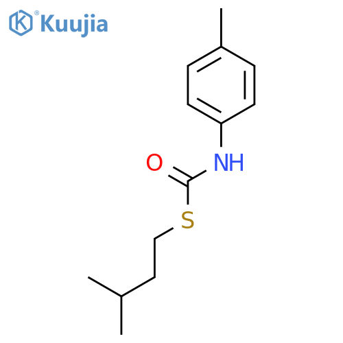 Carbamothioic acid, (4-methylphenyl)-, S-(3-methylbutyl) ester structure
