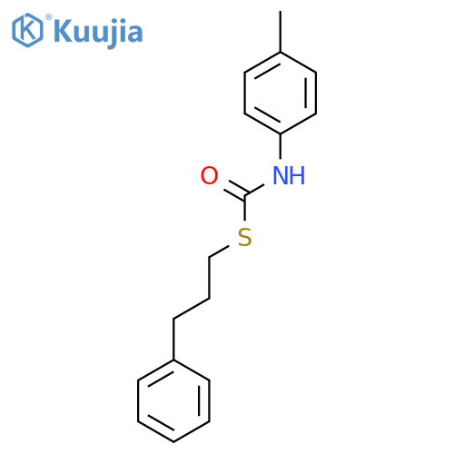 Carbamothioic acid, (4-methylphenyl)-, S-(3-phenylpropyl) ester structure