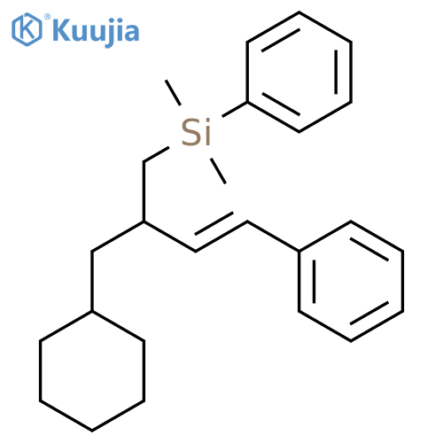 Silane, [(3E)-2-(cyclohexylmethyl)-4-phenyl-3-butenyl]dimethylphenyl- structure