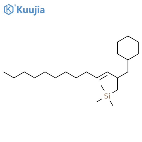 Silane, [2-(cyclohexylmethyl)-3-tridecenyl]trimethyl- structure