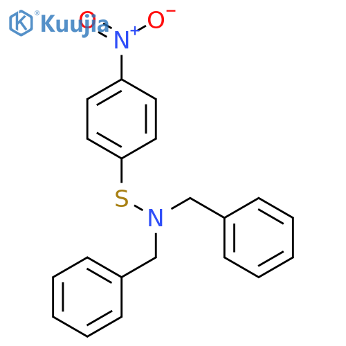 Benzenesulfenamide, 4-nitro-N,N-bis(phenylmethyl)- structure