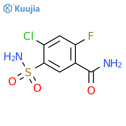 BENZAMIDE, 5-(AMINOSULFONYL)-4-CHLORO-2-FLUORO- structure