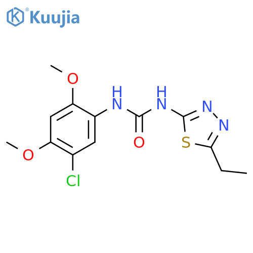 Urea,N-(5-chloro-2,4-dimethoxyphenyl)-N'-(5-ethyl-1,3,4-thiadiazol-2-yl)- structure