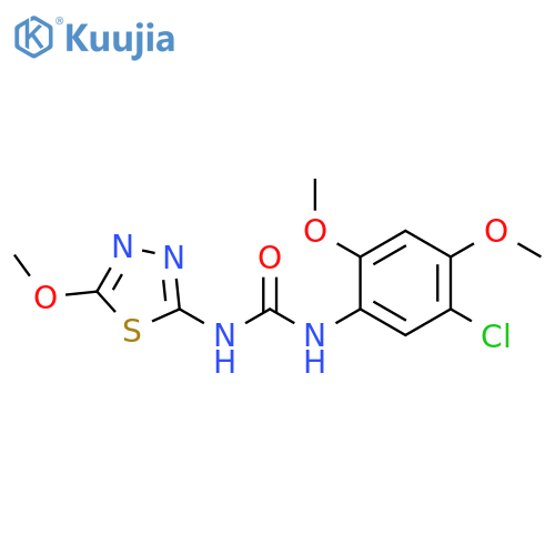 Urea,N-(5-chloro-2,4-dimethoxyphenyl)-N'-(5-methoxy-1,3,4-thiadiazol-2-yl)- structure