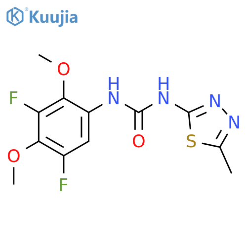 Urea,N-(3,5-difluoro-2,4-dimethoxyphenyl)-N'-(5-methyl-1,3,4-thiadiazol-2-yl)- structure