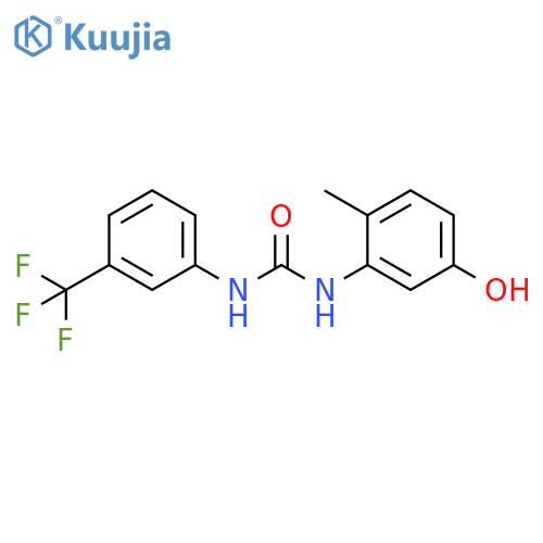Urea, N-(5-hydroxy-2-methylphenyl)-N'-[3-(trifluoromethyl)phenyl]- structure