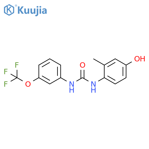 Urea, N-(4-hydroxy-2-methylphenyl)-N'-[3-(trifluoromethoxy)phenyl]- structure