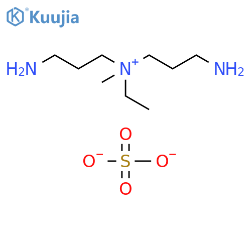 1-Propanaminium, 3-amino-N-(3-aminopropyl)-N-ethyl-N-methyl-, sulfate (2:1) structure