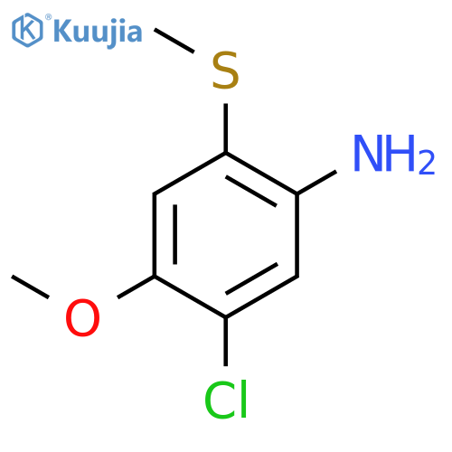 Benzenamine, 5-chloro-4-methoxy-2-(methylthio)- structure