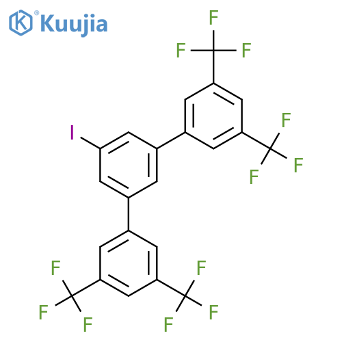 1,1':3',1''-Terphenyl, 5'-iodo-3,3'',5,5''-tetrakis(trifluoromethyl)- structure