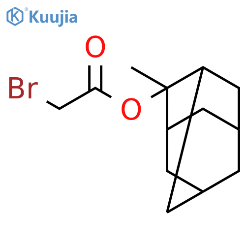 Acetic acid, bromo-, 2-methyltricyclo[3.3.1.13,7]dec-2-yl ester structure