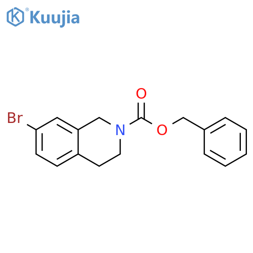 Benzyl 7-bromo-3,4-dihydroisoquinoline-2(1H)-carboxylate structure