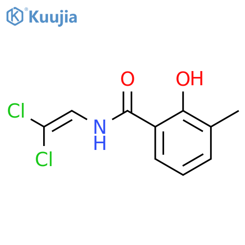 Benzamide, N-(2,2-dichloroethenyl)-2-hydroxy-3-methyl- structure