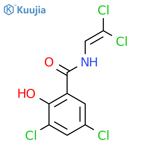 Benzamide, 3,5-dichloro-N-(2,2-dichloroethenyl)-2-hydroxy- structure