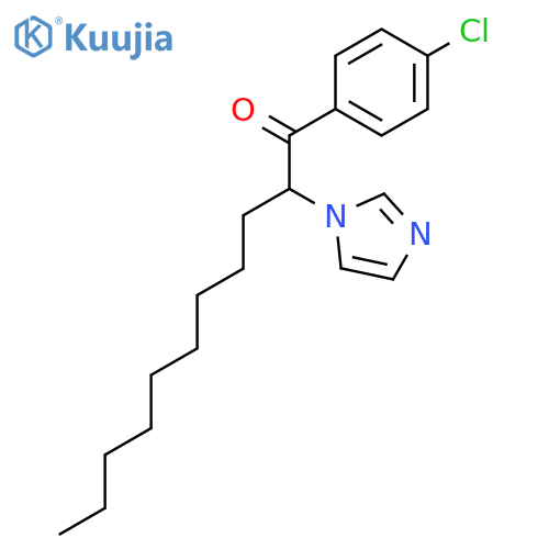 1-Undecanone, 1-(4-chlorophenyl)-2-(1H-imidazol-1-yl)- structure