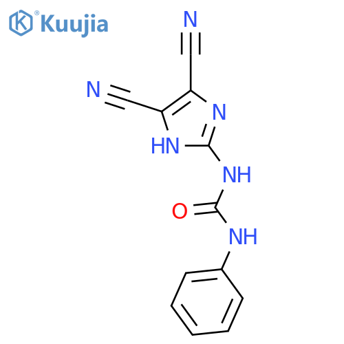 Urea, N-(4,5-dicyano-1H-imidazol-2-yl)-N'-phenyl- structure
