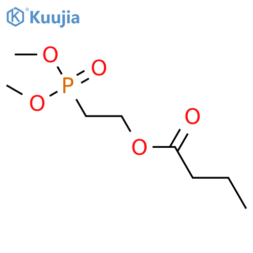Butanoic acid, 2-(dimethoxyphosphinyl)ethyl ester structure