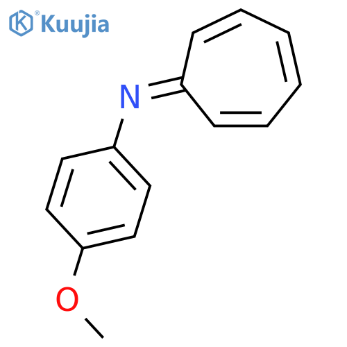 Benzenamine, N-2,4,6-cycloheptatrien-1-ylidene-4-methoxy- structure