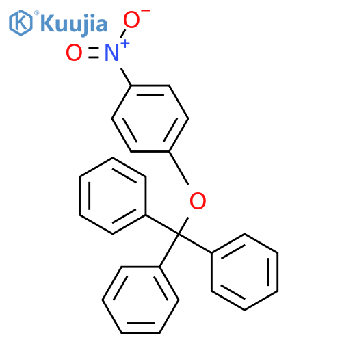 Benzene, 1-nitro-4-(triphenylmethoxy)- structure