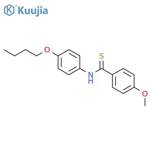 Benzenecarbothioamide, N-(4-butoxyphenyl)-4-methoxy- structure