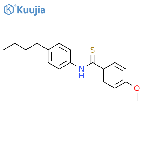 Benzenecarbothioamide, N-(4-butylphenyl)-4-methoxy- structure