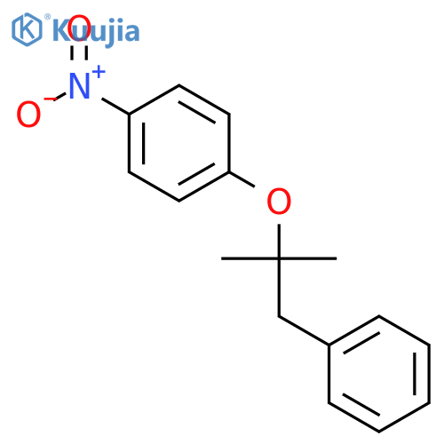 Benzene, 1-(1,1-dimethyl-2-phenylethoxy)-4-nitro- structure